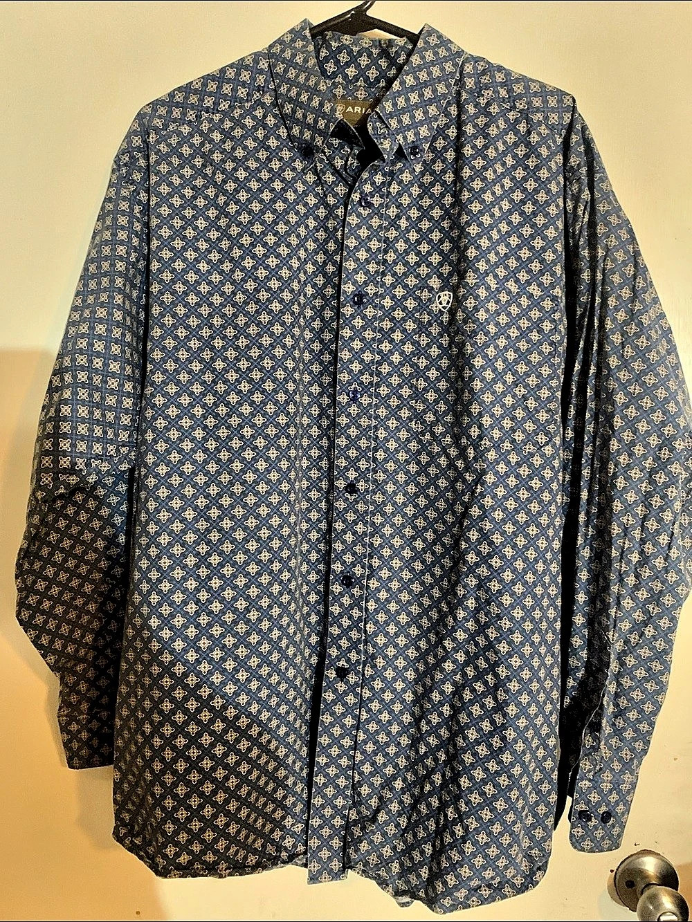 Ariat Men's Patterned Cotton Button Down XL